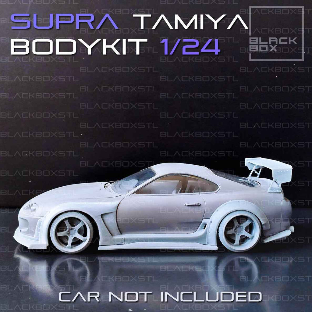 Tamiya Toyota Supra Mk4 Widebody Kit with Wheels & Lowered Suspension – 1/24 Scale