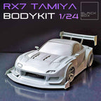 Tamiya Mazda RX-7 Time Attack Widebody Kit with Wheels & Lowered Suspension – 1/24 Scale