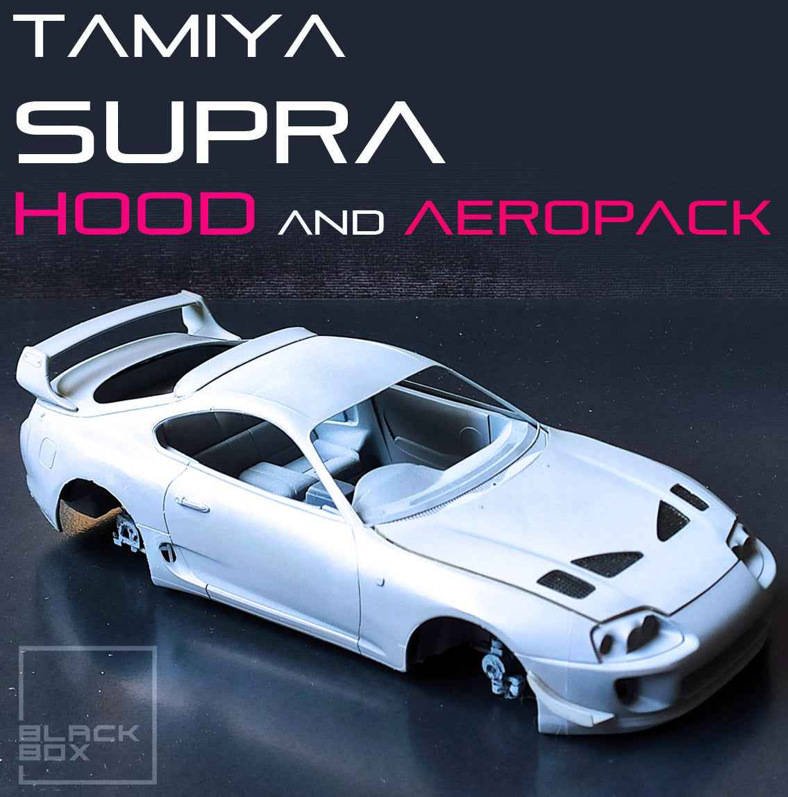 Tamiya Toyota Supra Mk4 Custom Hood & Aero Pack – 1/24 Scale