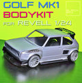 Revell Volkswagen Golf Mk1 Widebody Body Kit with Wheels & Lowered Suspension – 1/24 Scale