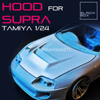 Tamiya Toyota Supra Mk4 VRS Custom Hood with Hinges – 1/24 Scale