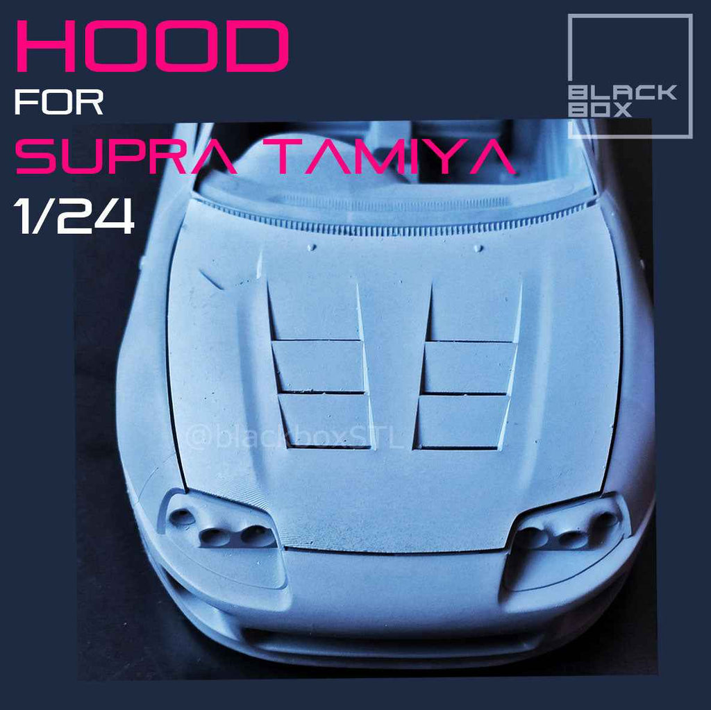 Tamiya Toyota Supra Mk4 Custom Hood – 1/24 Scale