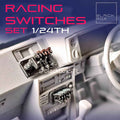 Racing Switches Interior Detail Set – 5 Designs – 1/24 Scale