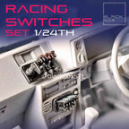 Racing Switches Interior Detail Set – 5 Designs – 1/24 Scale