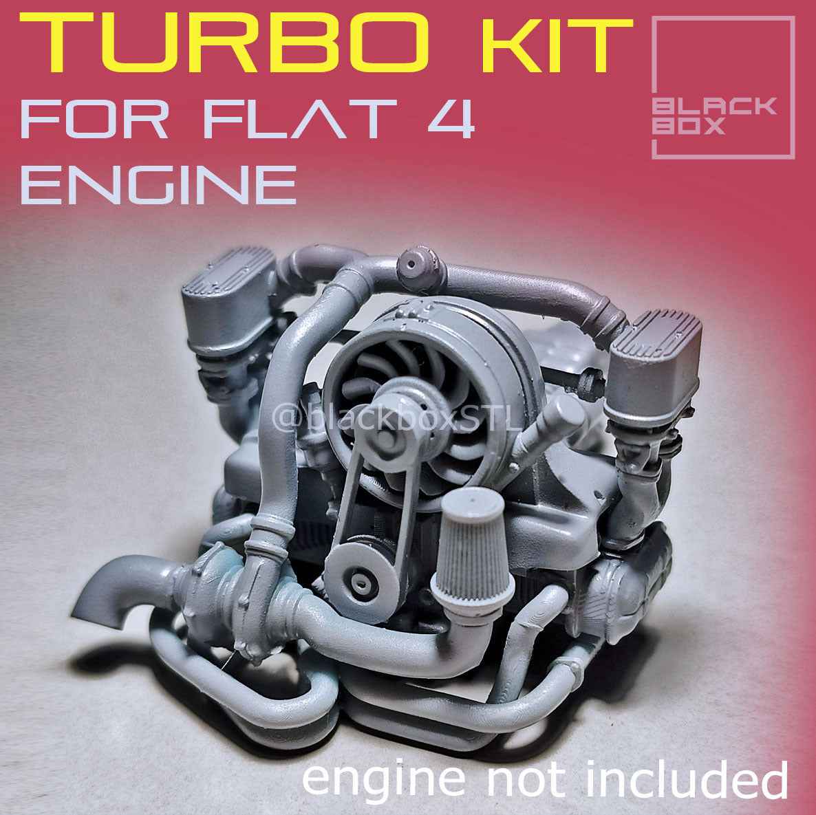 Flat Four Boxer Turbo Upgrade Kit – 1/24 Scale