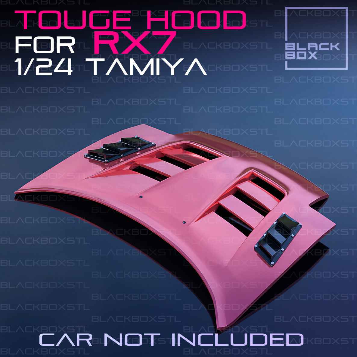 Tamiya Mazda RX-7 Touge Custom Hood – 1/24 Scale