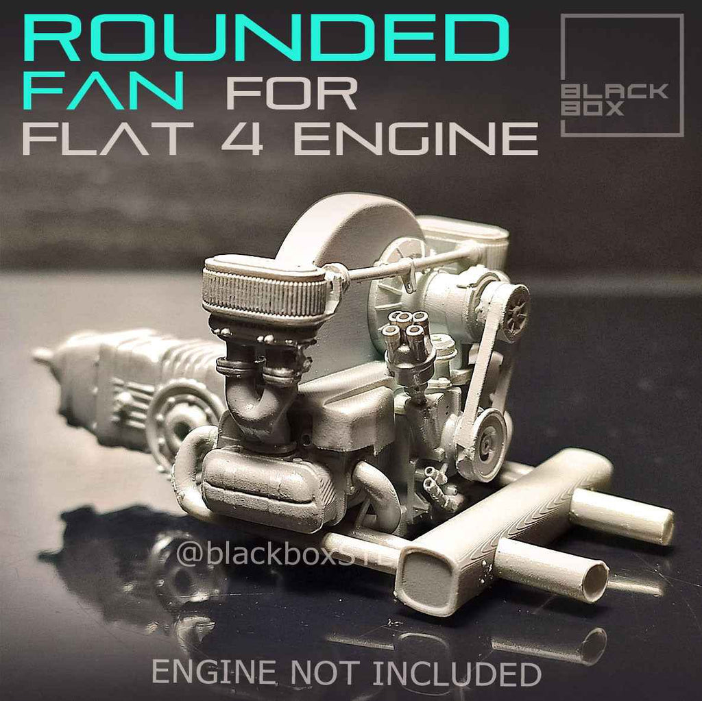 Flat Four Boxer Rounded Fan Upgrade Kit – 1/24 Scale