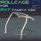 Tamiya Mazda RX-7 2mm Roll Cage – 1/24 Scale