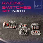 Racing Switches Interior Detail Set – 5 Designs – 1/24 Scale