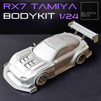 Tamiya Mazda RX-7 Time Attack Widebody Kit with Wheels & Lowered Suspension – 1/24 Scale