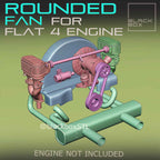 Flat Four Boxer Rounded Fan Upgrade Kit – 1/24 Scale