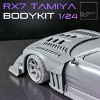 Tamiya Mazda RX-7 Time Attack Widebody Kit with Wheels & Lowered Suspension – 1/24 Scale
