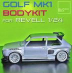 Revell Volkswagen Golf Mk1 Widebody Body Kit with Wheels & Lowered Suspension – 1/24 Scale