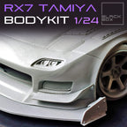 Tamiya Mazda RX-7 Time Attack Widebody Kit with Wheels & Lowered Suspension – 1/24 Scale