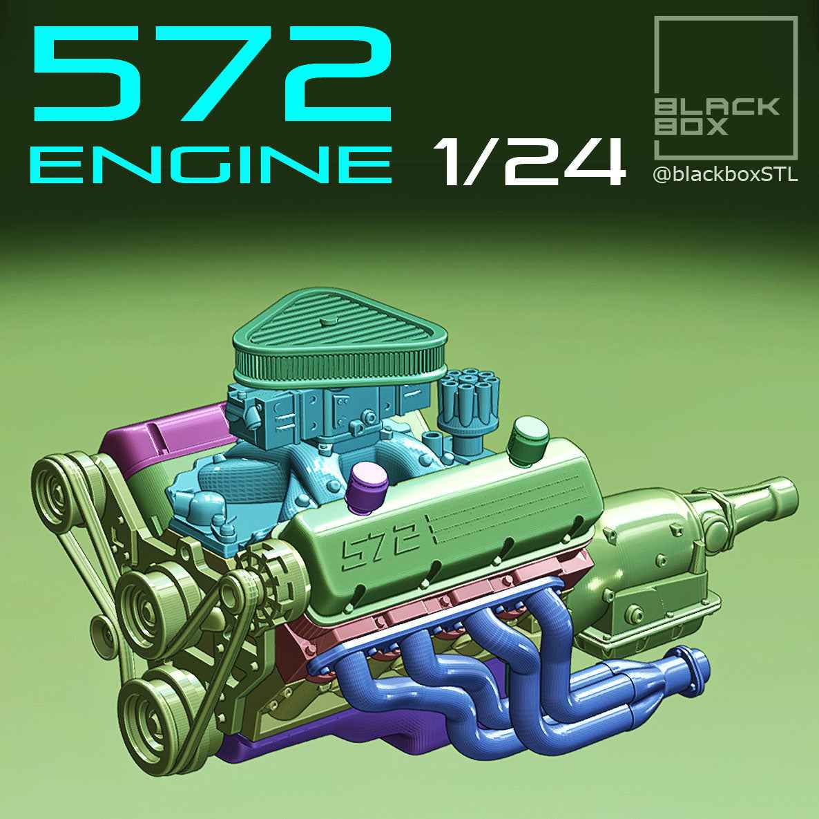 572 Big Block Base Engine Kit with Transmission