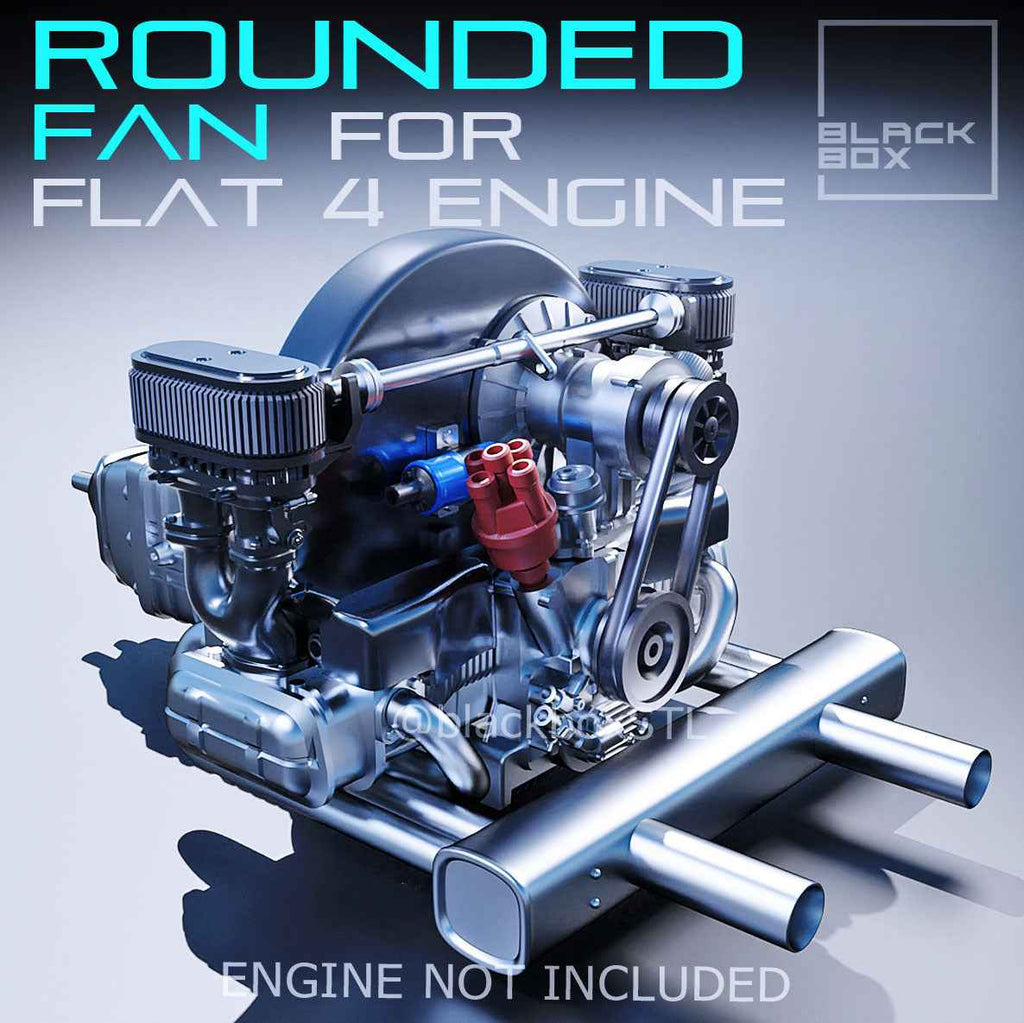Flat Four Boxer Rounded Fan Upgrade Kit – 1/24 Scale