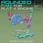 Flat Four Boxer Rounded Fan Upgrade Kit – 1/24 Scale