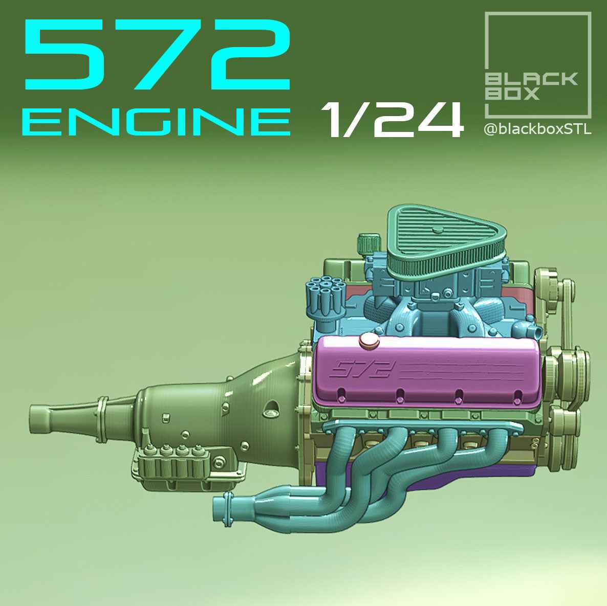 572 Big Block Base Engine Kit with Transmission
