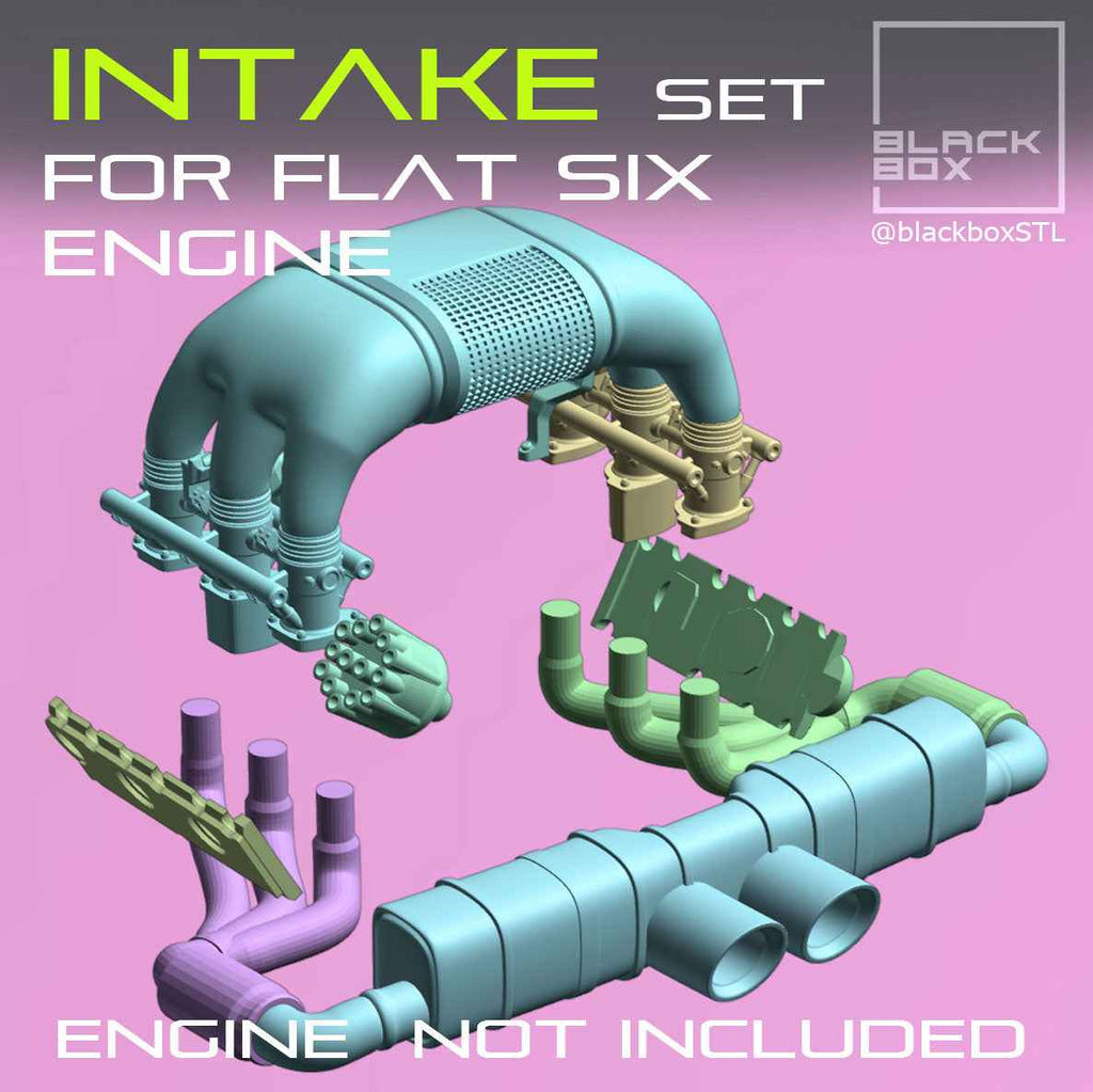 Flat Six Boxer Intake Upgrade Kit – 1/24 Scale