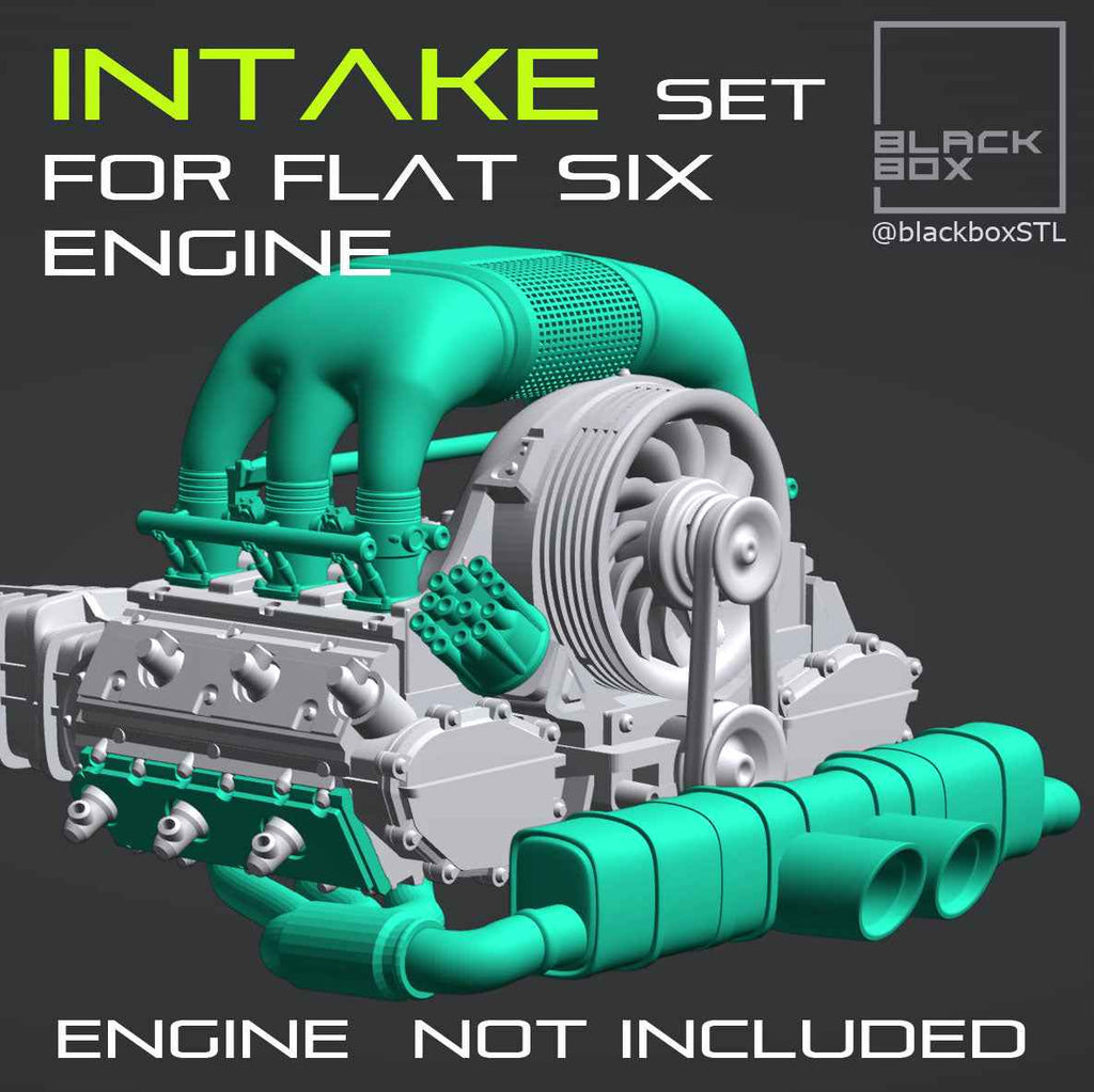 Flat Six Boxer Intake Upgrade Kit – 1/24 Scale