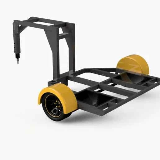 Hang Glider 5th Wheel/Gooseneck Car Hauler Trailer