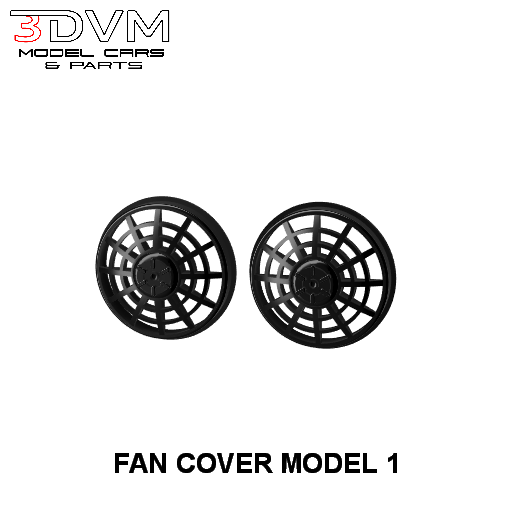 60s/70s Muscle Car Small Block Dual Electric Fan & Cover Set - Model Maker's Workshop