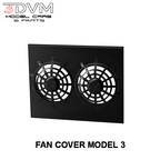60s/70s Muscle Car Small Block Dual Electric Fan & Cover Set - Model Maker's Workshop