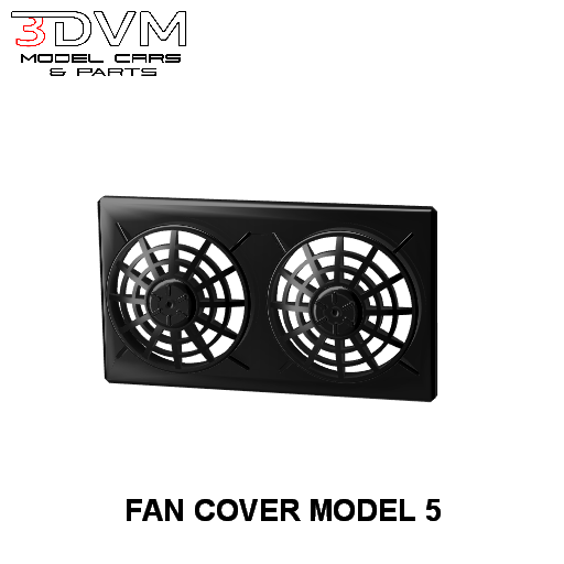 60s/70s Muscle Car Small Block Dual Electric Fan & Cover Set - Model Maker's Workshop