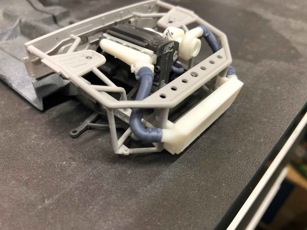 Big-Turbo Setup Upgrade for Tamiya R32 GT-R Tubular Front End – 1/24 Scale