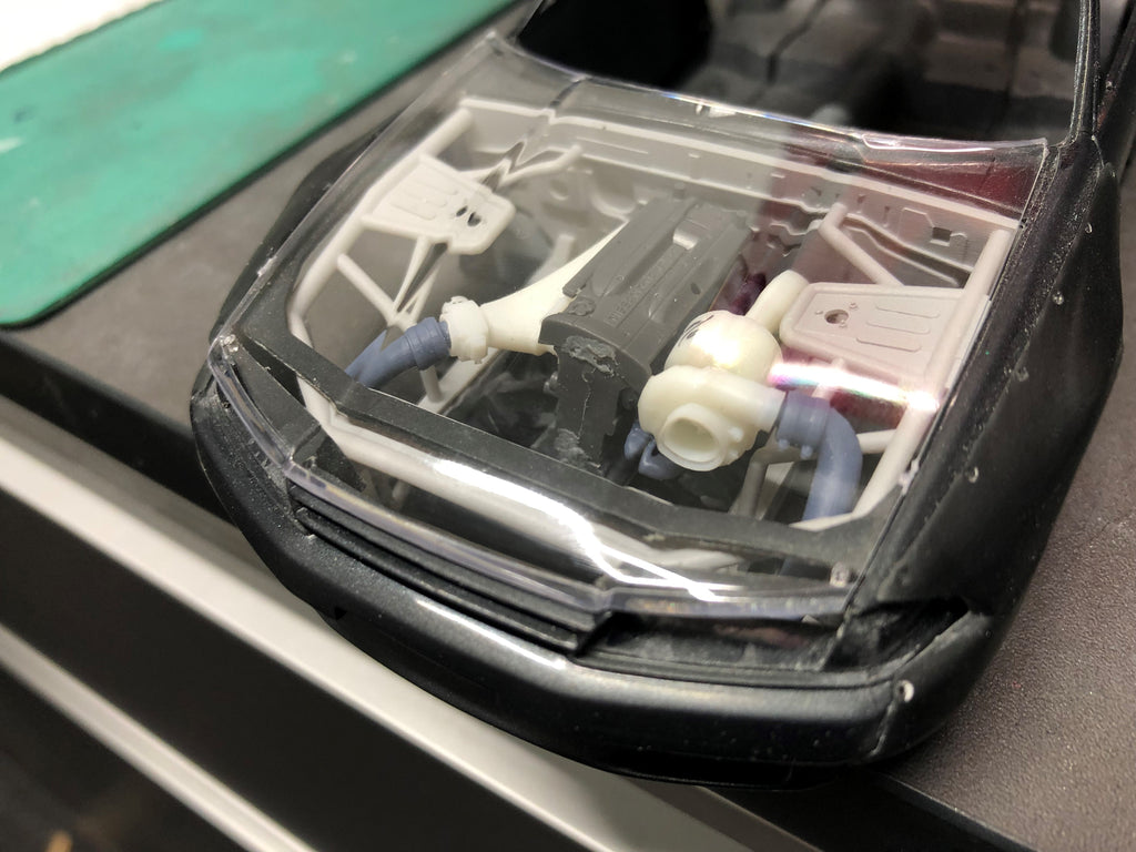 Big-Turbo Setup Upgrade for Tamiya R32 GT-R Tubular Front End – 1/24 Scale