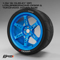 18–21-Inch Litespeed Racing DF6RR Wheels & Yokohama Advan A048 Tires – Set of 4