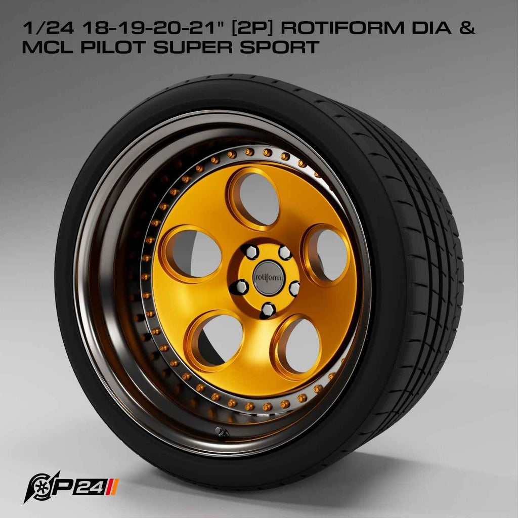 18–21-Inch Rotiform DIA Wheels & MCL Pilot Super Sport Tires – Set of 4
