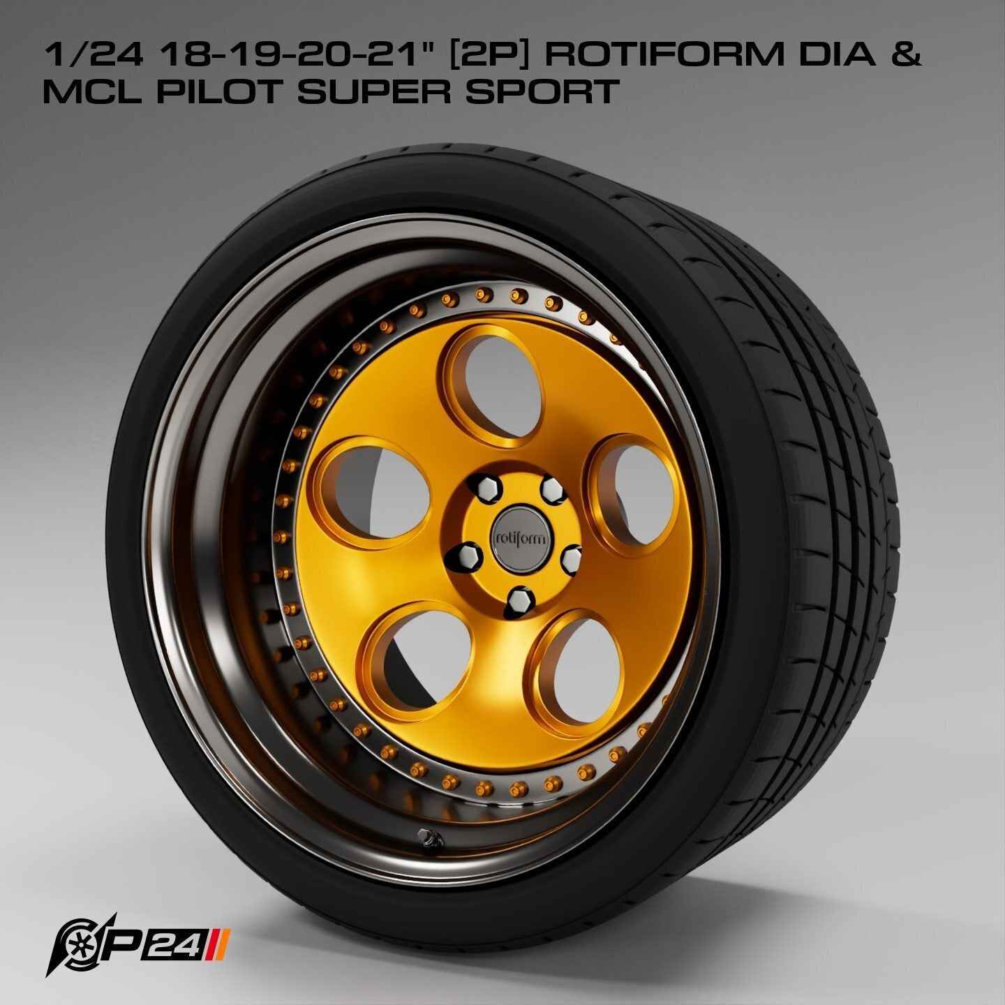 18–21-Inch Rotiform DIA Wheels & MCL Pilot Super Sport Tires – Set of 4
