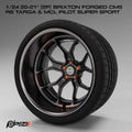 20–21-Inch Brixton Forged CM5 RS Targa Wheels & MCL Pilot Super Sport Tires – Pair