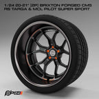 20–21-Inch Brixton Forged CM5 RS Targa Wheels & MCL Pilot Super Sport Tires – Pair