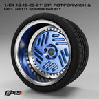 18–21-Inch Rotiform IDK Wheels & MCL Pilot Super Sport Tires – Pair
