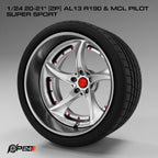 20–21-Inch AL13 R190 Wheels & MCL Pilot Super Sport Tires – Pair