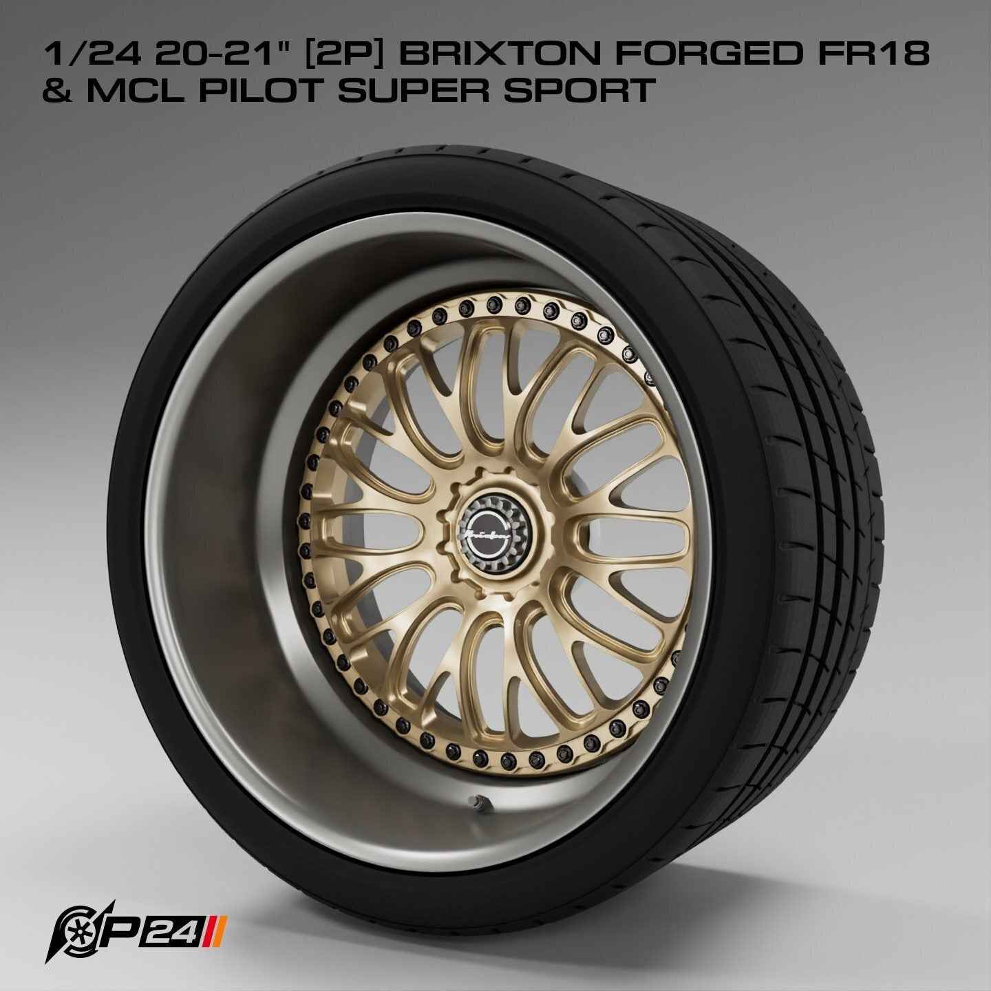 20–21-Inch Brixton Forged FR18 Wheels & MCL… – 1/24 & 1/25 Scale