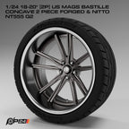 18–20-Inch US Mags Bastille Concave Forged Wheels & Nitto NT555 G2 Tires – Set of 4
