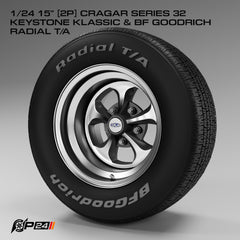15" Cragar Keystone Classic w/ BFG Radial T/A