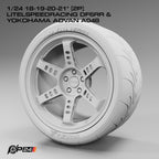 18–21-Inch Litespeed Racing DF6RR Wheels & Yokohama Advan A048 Tires – Set of 4