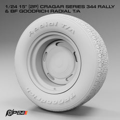 15" Cragar 344 Rally w/ BFG Radial T/A