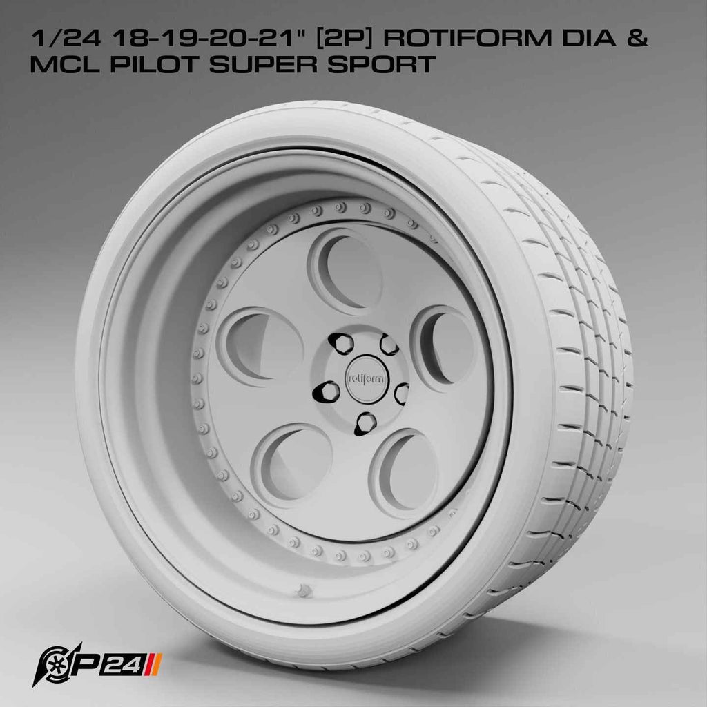 18–21-Inch Rotiform DIA Wheels & MCL Pilot Super Sport Tires – Set of 4