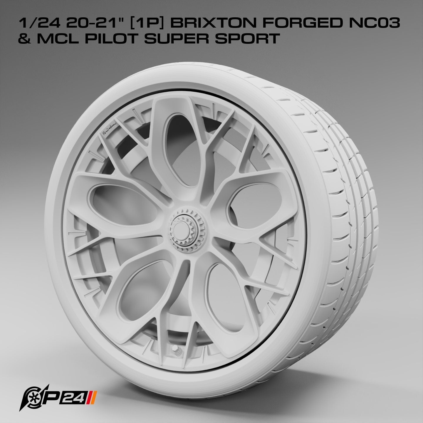 20–21-Inch Brixton Forged NC03 Wheels & MCL Pilot Super Sport Tires – Set of 4