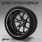 20–21-Inch Brixton Forged CM5 RS Targa Wheels & MCL Pilot Super Sport Tires – Pair