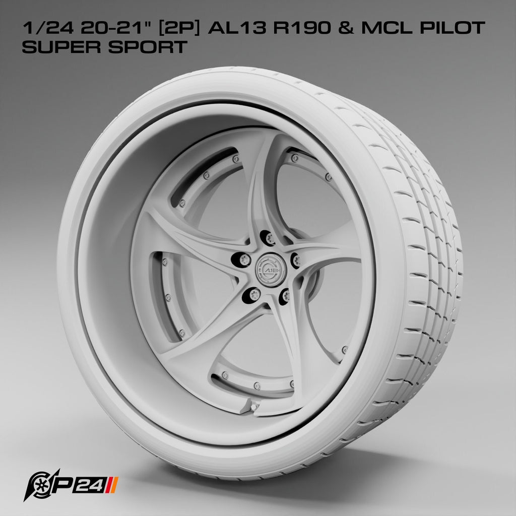 20–21-Inch AL13 R190 Wheels & MCL Pilot Super Sport Tires – Pair