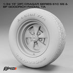 15" Cragar SS 5 Spoke Wheels & Tire Set