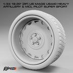 18–20-Inch US Mags US440 Heavy Artillery Wheels & MCL Pilot Super Sport Tires – Set of 4