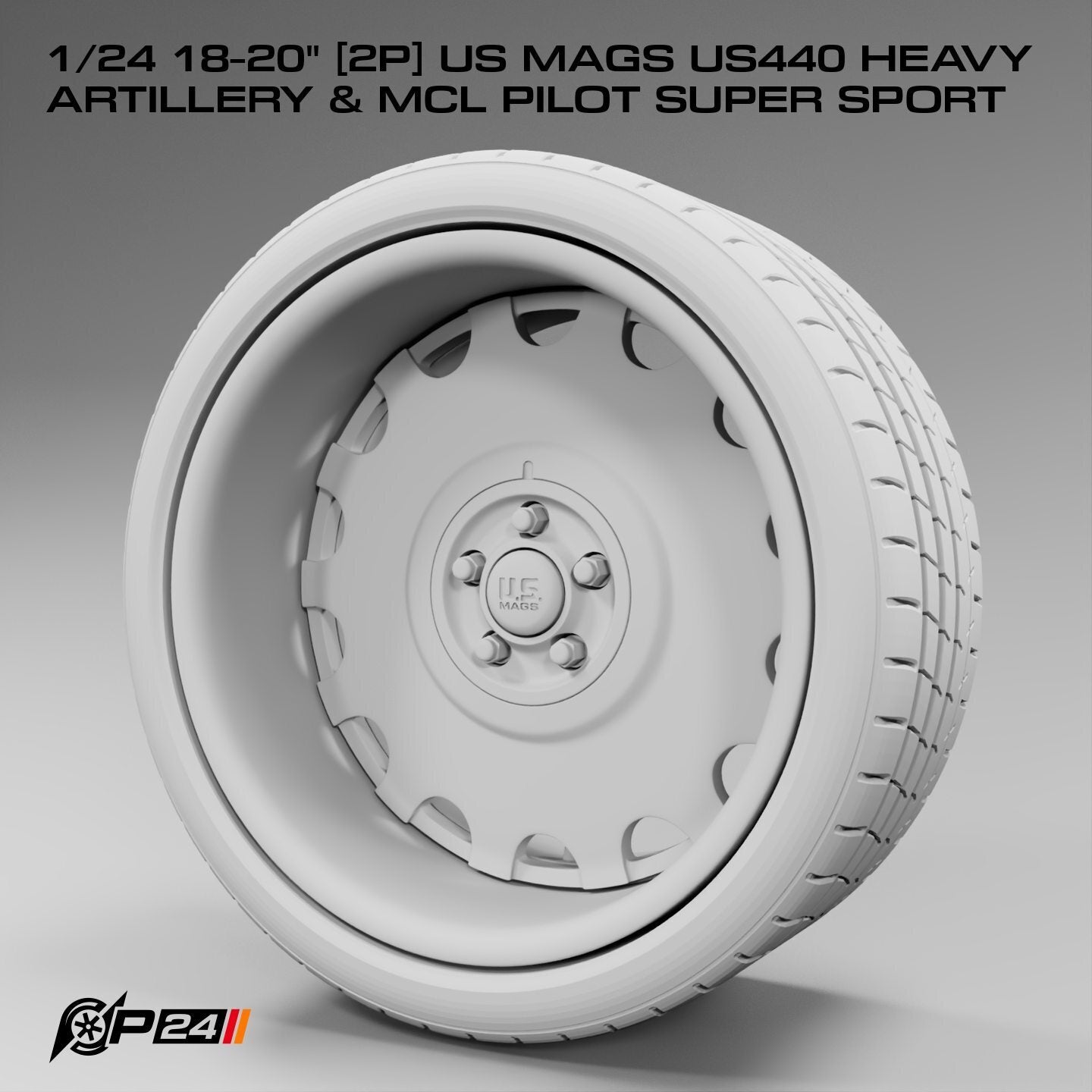18–20-Inch US Mags US440 Heavy Artillery Wheels & MCL Pilot Super Sport Tires – Set of 4