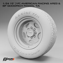 15" American Racing AR23 Wheels w/ BF Goodrich Radial T/A Tires